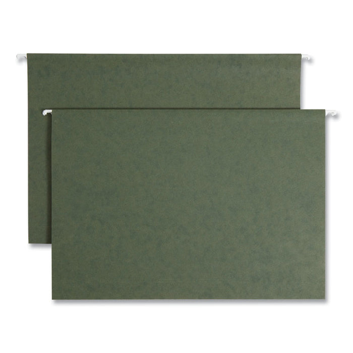 Box Bottom Hanging File Folders, 2" Capacity, Legal-Size, Standard Green, 25/Box