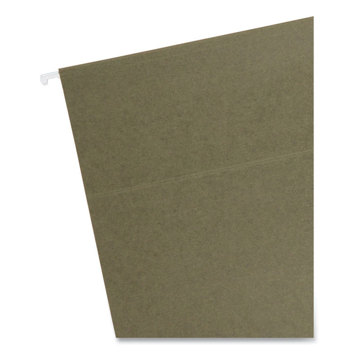 Box Bottom Hanging File Folders, 2" Capacity, Letter Size, Standard Green, 25/Box