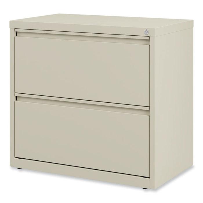 Lateral File, 2 Legal/Letter-Size File Drawers, Putty, 30" x 18.63" x 28"