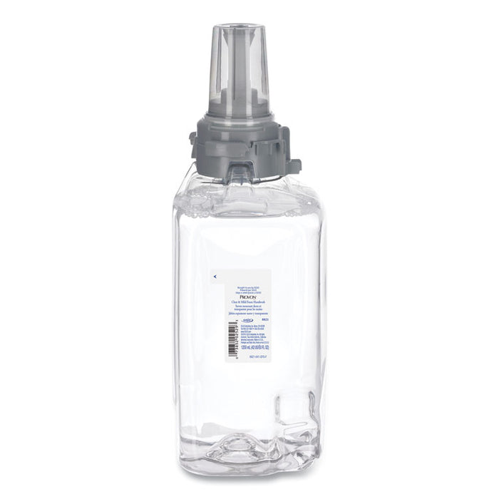 Clear and Mild Foam Hand Wash Refill, Unscented, 1,250 mL, 3/Carton