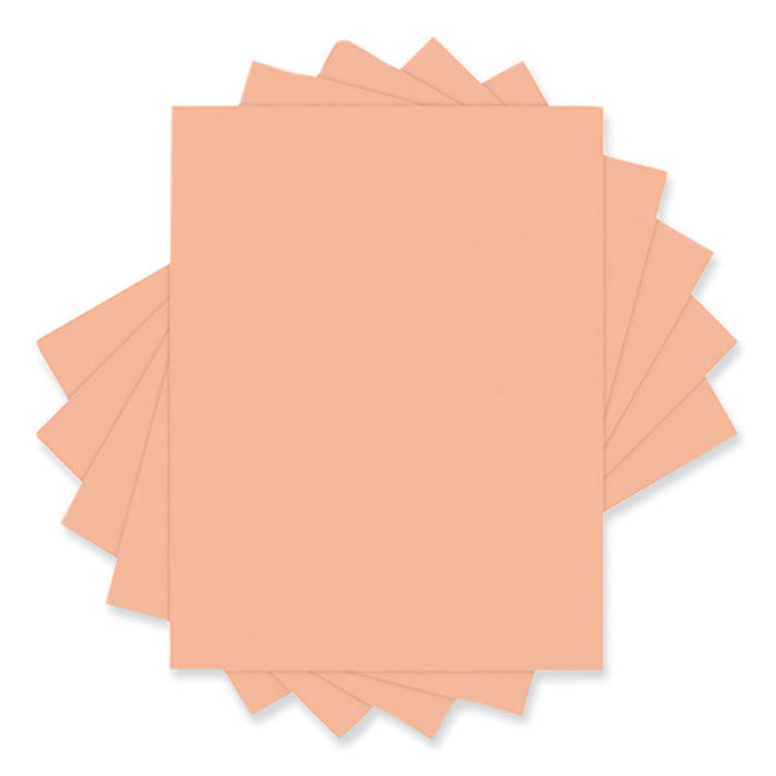 30% Recycled Colored Paper, 20 lb Bond Weight, 8.5 x 11, Salmon, 500/Ream
