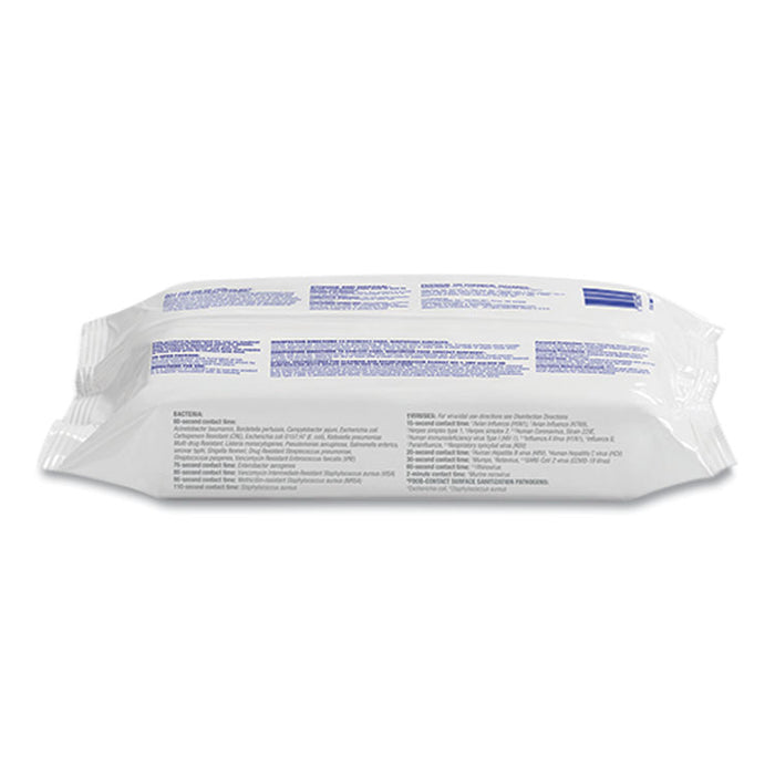 Healthcare Surface Disinfecting Wipes, 1-Ply, 7 x 10, Unscented, White, 72/Pack