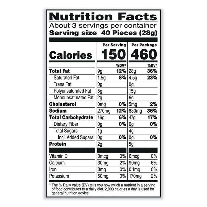 Puff'd Crackers, Double Cheese, 3 oz Bag, 6/Carton