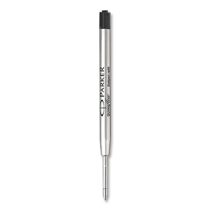 Quinkflow Refill for Parker Ballpoint Pen, Medium Tip, Black Ink, 3/Pack