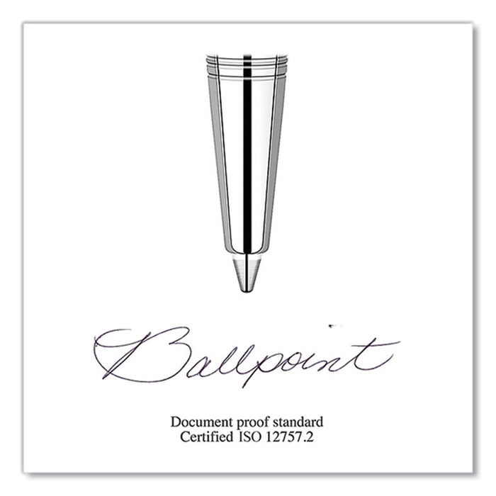 Quinkflow Refill for Parker Ballpoint Pen, Medium Tip, Black Ink, 3/Pack