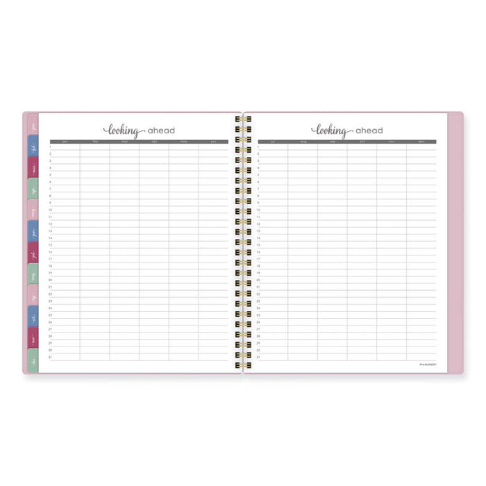 Harmony Weekly/Monthly Poly Planner, 8.81 x 7.88, Pink Cover, 13-Month: Jan 2026 to Jan 2027