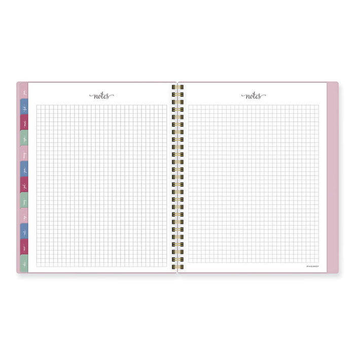 Harmony Weekly/Monthly Poly Planner, 8.81 x 7.88, Pink Cover, 13-Month: Jan 2026 to Jan 2027
