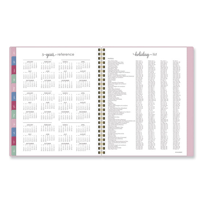 Harmony Weekly/Monthly Poly Planner, 8.81 x 7.88, Pink Cover, 13-Month: Jan 2026 to Jan 2027