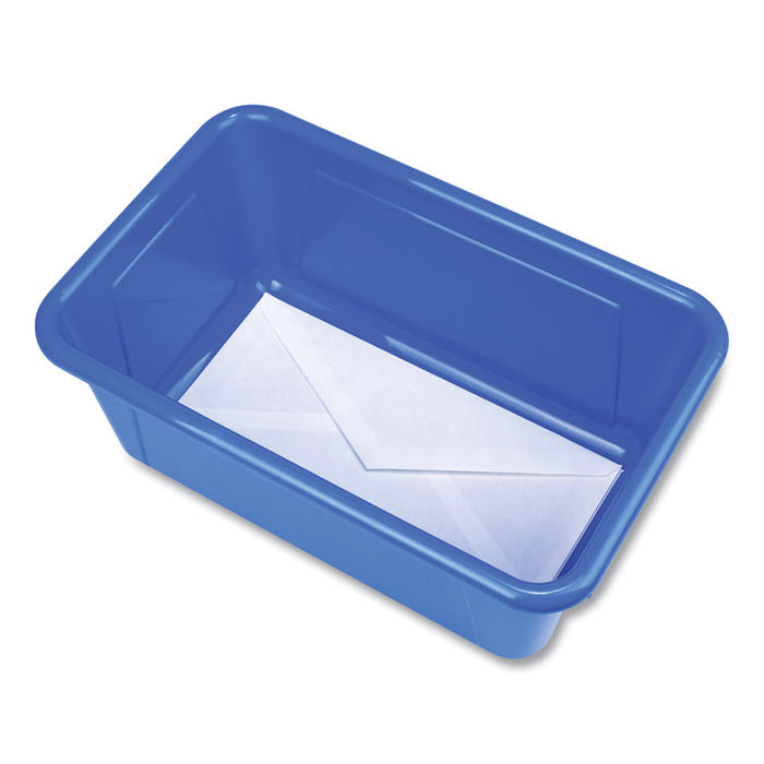 Cubby Bin with Lid, 2 gal, 8.2 x 12.5 x 11.5, Assorted Colors, 5/Pack