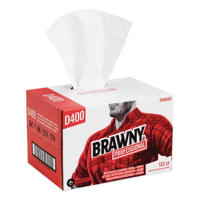 Premium DRC Wipers, Paper, 1-Ply, 12.5 x 16.75, White, 152/Box