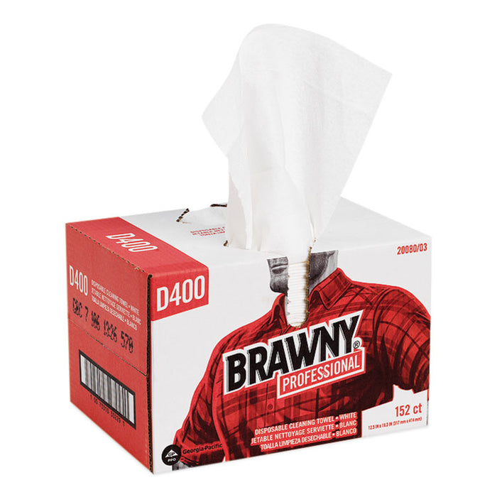 Premium DRC Wipers, Paper, 1-Ply, 12.5 x 16.75, White, 152/Box