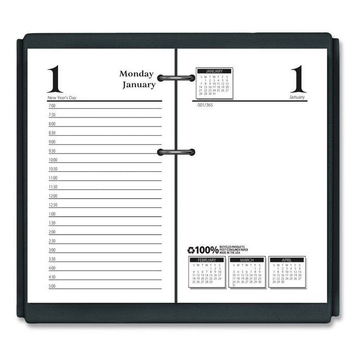 Economy Daily Desk Calendar Refill, 3.5 x 6, White Sheets, 12-Month (Jan to Dec): 2026