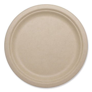 Fiber Plates, Paper, 10.1" dia, Natural, 800/Carton