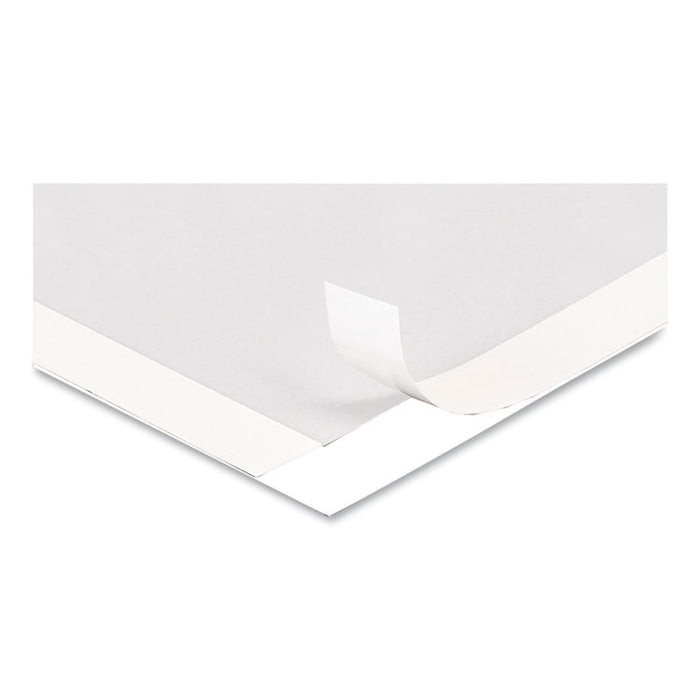 Self Adhesive Sign Holders, 11 x 17, Clear with White Border, 2/Pack