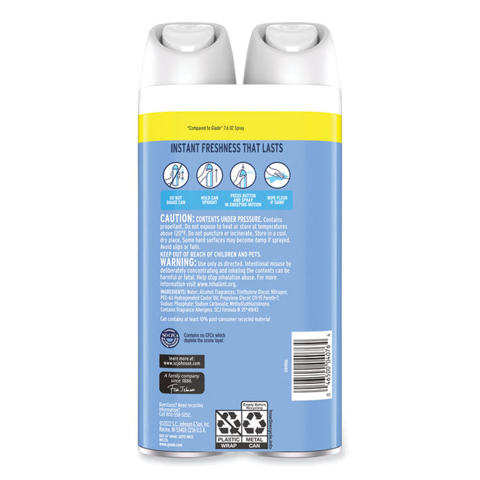 Air Freshener, Clean Linen, 8.3 oz, 2/Pack, 3 Packs/Carton