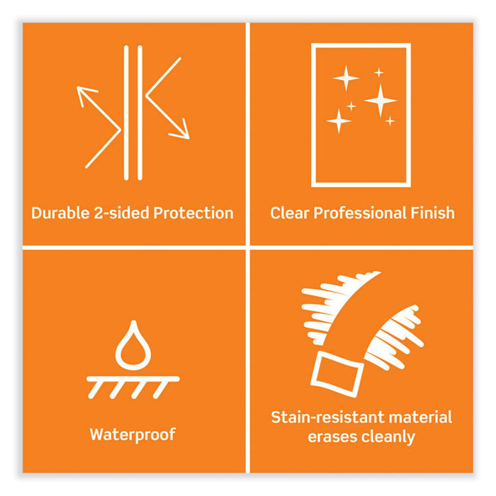 Laminating Pouches, 3 mil, 8.9 x 11.4, Clear, 20/Pack