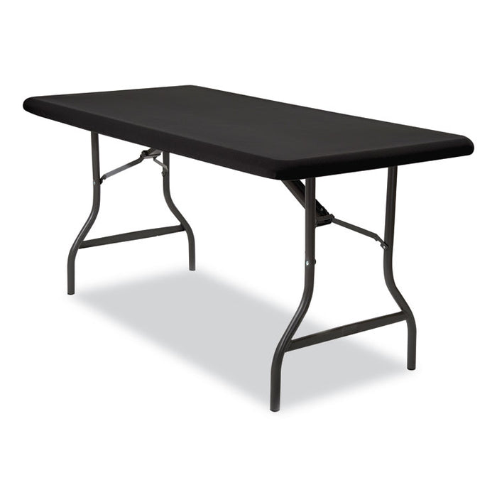 iGear Fabric Table Top Cap Cover, Polyester/Spandex, 30" x 72", Black