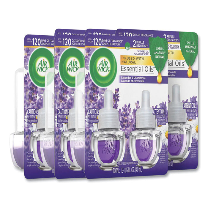 Scented Oil Refill, Lavender and Chamomile, 0.67 oz, 2/Pack