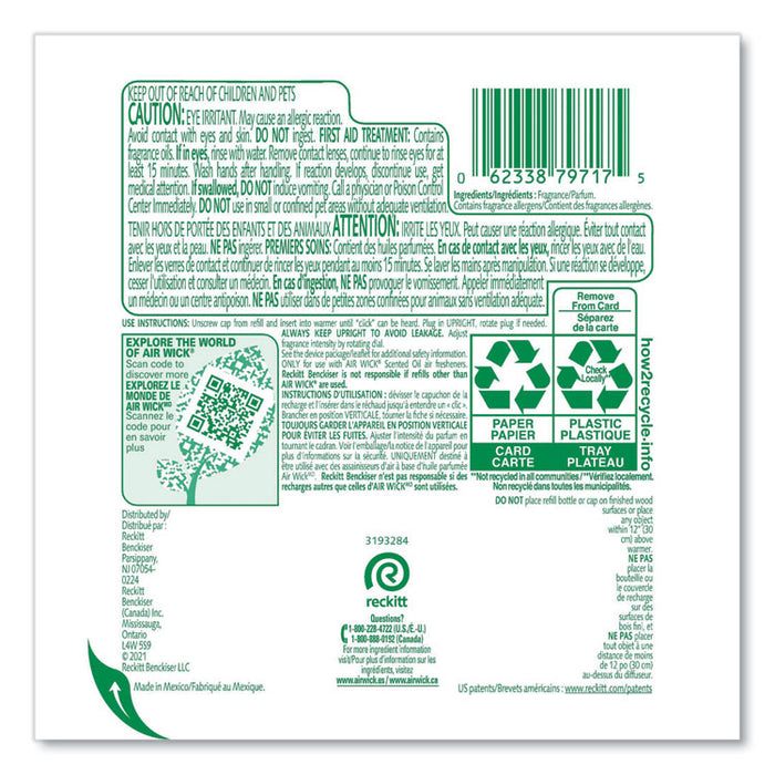Scented Oil Refill, Fresh Waters, 0.67 oz, 2/Pack