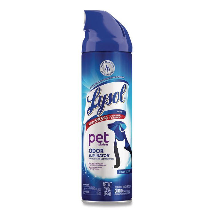 Disinfectant Spray II Pet Odor Eliminator, Fresh Scent, 15 oz Aerosol Spray, 12/Carton