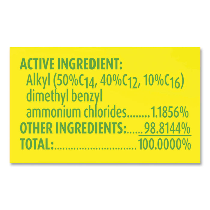 Clean and Fresh Multi-Surface Disinfectant Cleaner, Sparkling Lemon and Sunflower Essence, 144 oz Bottle, 4/Carton