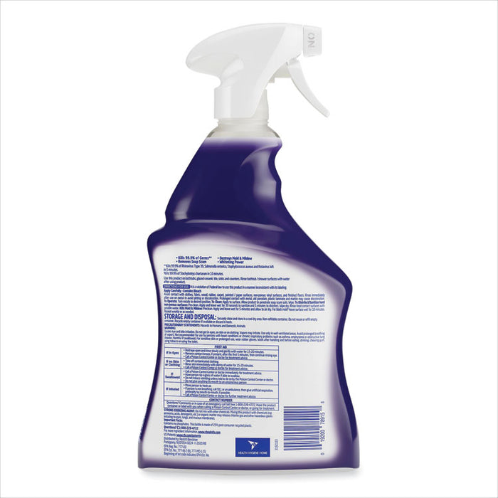 Mold and Mildew Remover with Bleach, Unscented, 32 oz Spray Bottle, 12/Carton