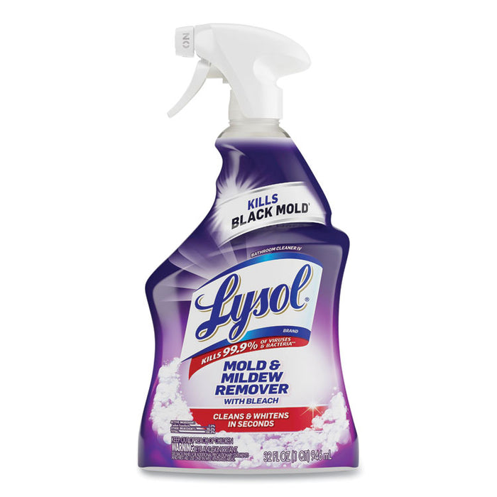 Mold and Mildew Remover with Bleach, Unscented, 32 oz Spray Bottle, 12/Carton