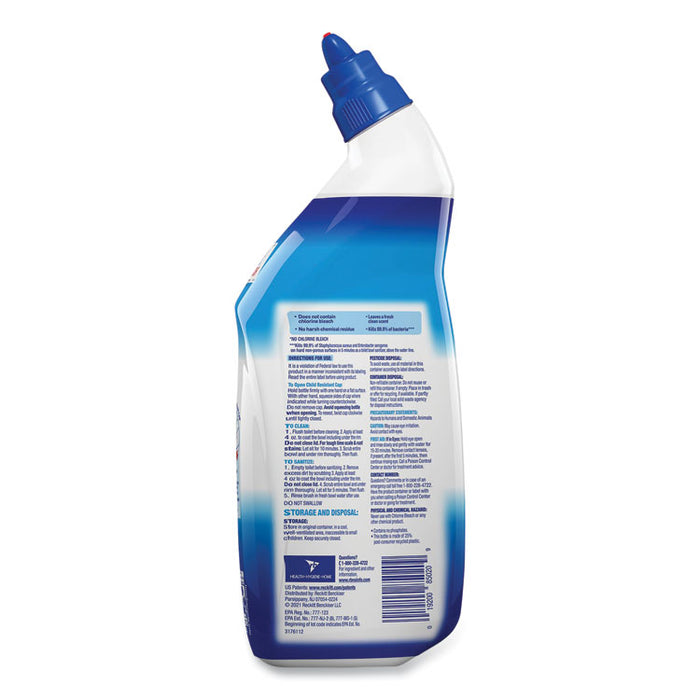 Toilet Bowl Cleaner with Hydrogen Peroxide, Ocean Fresh Scent, 24 oz Angle-Neck Bottle