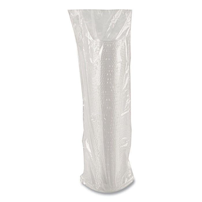 Greenware Cold Drink Lids, X-Slot, Fits 12 oz to 20 oz Cold Cups, Plastic, Clear, 1,000/Carton