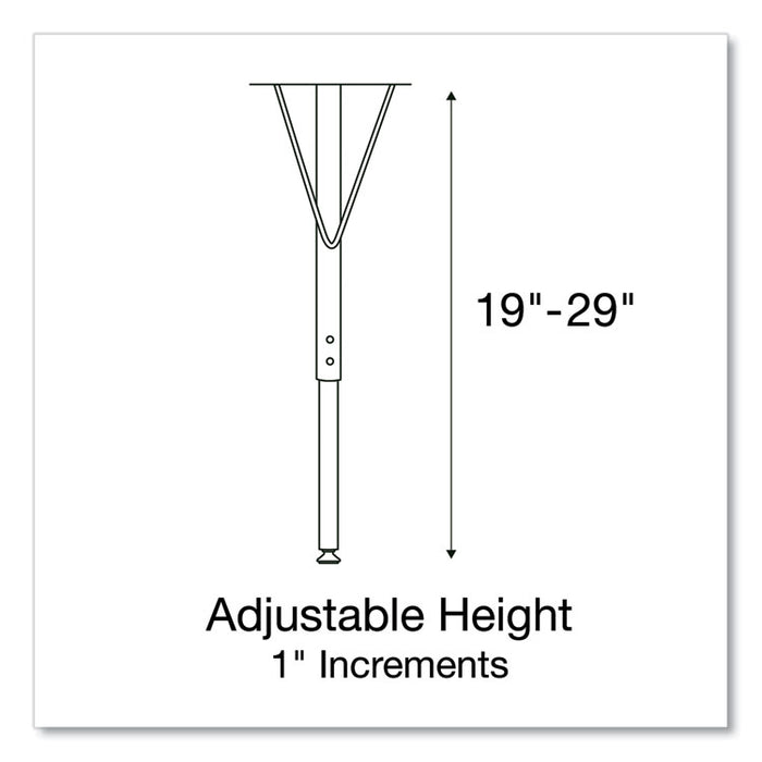 Markerboard Activity Tables, Rectangular, 60" x 24" x 19" to 29", White Top, Black Legs, 4/Pallet