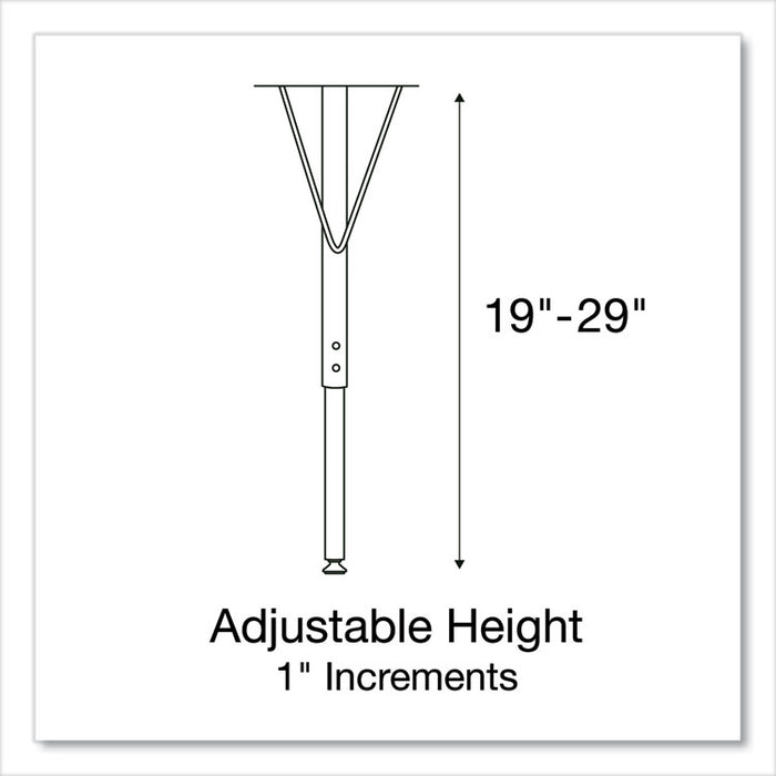 Height Adjustable Activity Tables, Round, 60" x 19" to 29", Gray Granite Top, Gray Legs, 4/Pallet