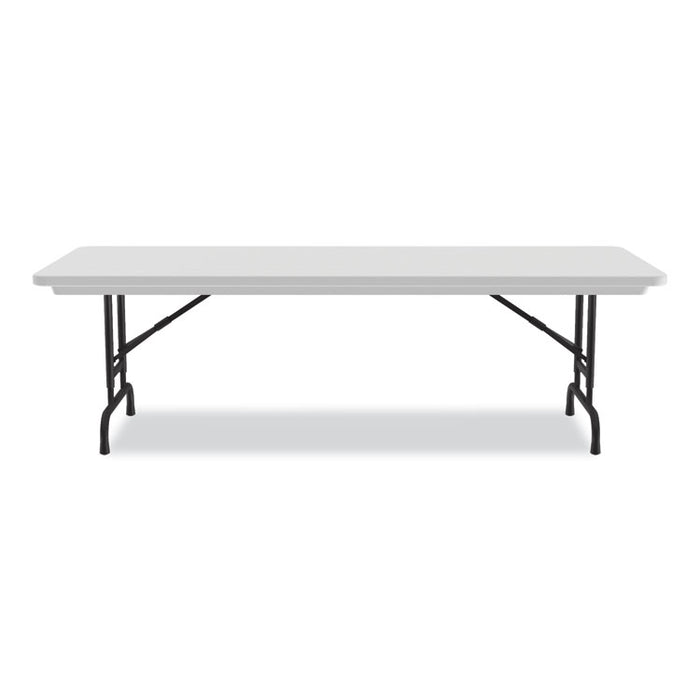 Adjustable Folding Tables, Rectangular, 96" x 30" x 22" to 32", Gray Granite Top, Black Legs, 4/Pallet