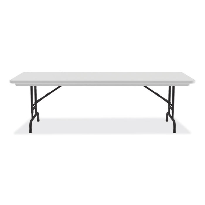 Adjustable Folding Tables, Rectangular, 60" x 30" x 22" to 32", Gray Granite Top, Black Legs, 4/Pallet