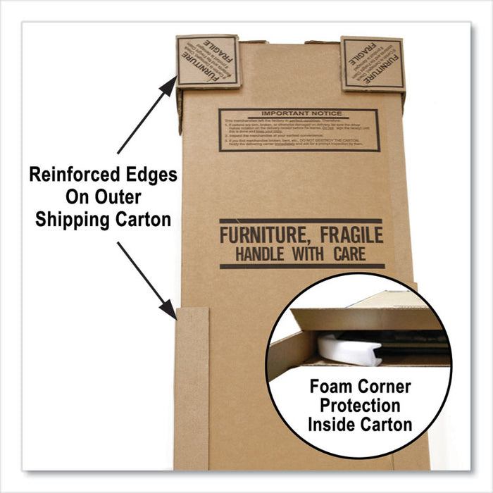 Adjustable Folding Tables, Rectangular, 72" x 30" x 22" to 32", Mocha Granite Top, Brown Legs, 4/Pallet