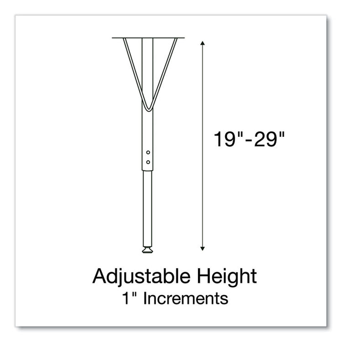 Adjustable Activity Tables, Square, 48" x 48" x 19" to 29", Gray Top, Black Legs, 4/Pallet