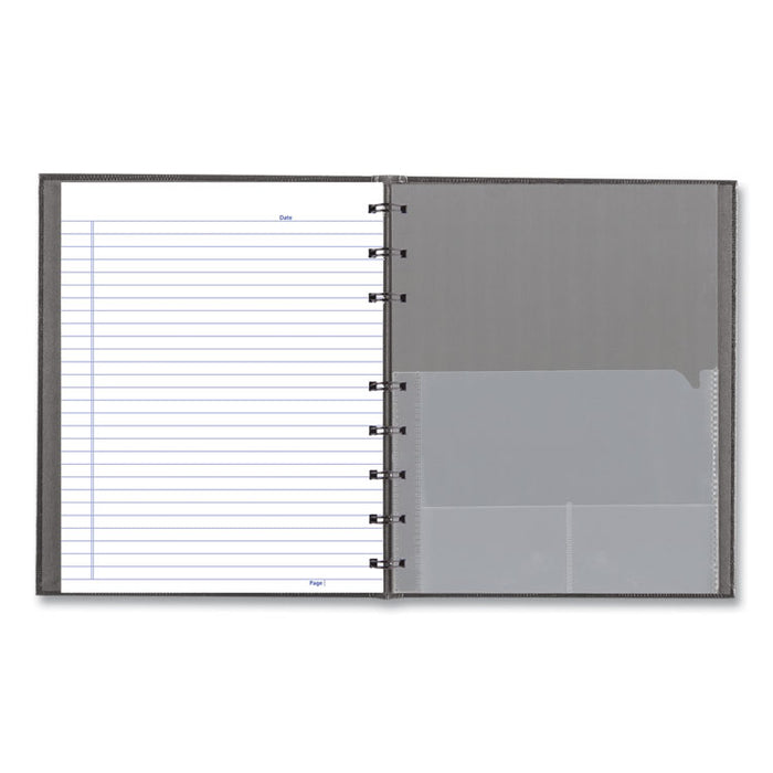 NotePro Notebook, 1-Subject, Medium/College Rule, Cool Gray Cover, (75) 9.25 x 7.25 Sheets