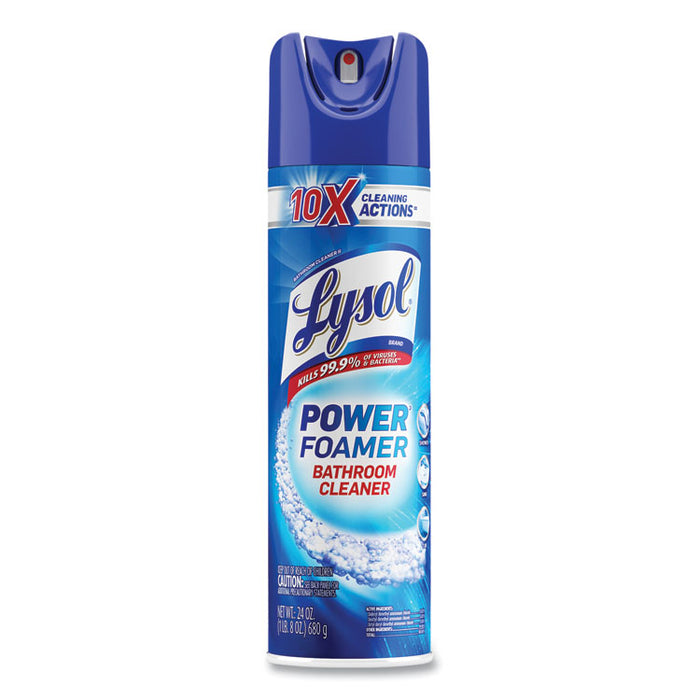 Power Foam Bathroom Cleaner, Unscented, 24 oz Aerosol Spray