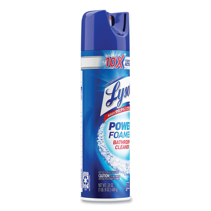Power Foam Bathroom Cleaner, Unscented, 24 oz Aerosol Spray, 12/Carton
