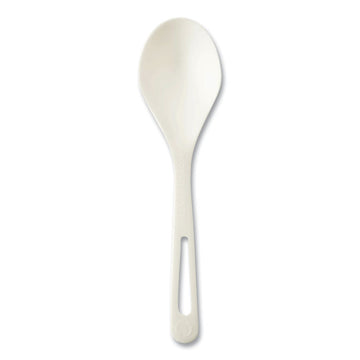 TPLA Bulk Cutlery, Soup Spoon, Plastic, Light Beige, 1,000/Carton