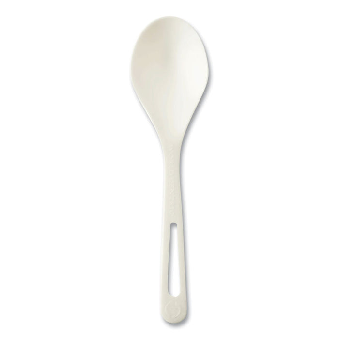 TPLA Bulk Cutlery, Soup Spoon, Plastic, Light Beige, 1,000/Carton