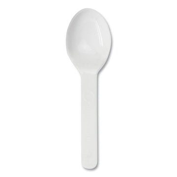 PLA Compostable Cutlery, Tasting Spoon, Plastic, 3", Light Beige, 3,000/Carton