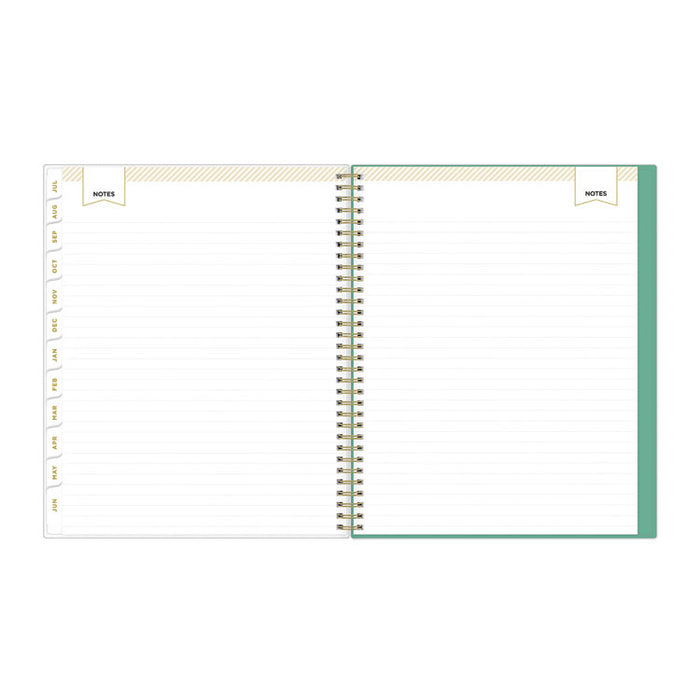 Day Designer Academic Year Weekly/Monthly Frosted Planner, Palms Artwork, 11 x 8.5, 12-Month (July to June): 2025 to 2026