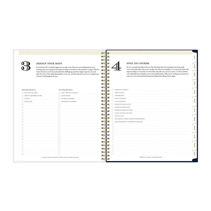 Day Designer Peyton Create-Your-Own Cover Weekly/Monthly Planner, Floral, 11 x 8.5, Navy, 12-Month (July to June): 2025-2026