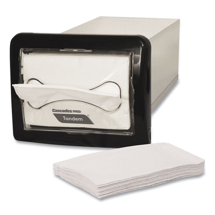 Tandem In-Counter Interfold Napkin Dispenser, 8.63 x 18 x 6.5, Black