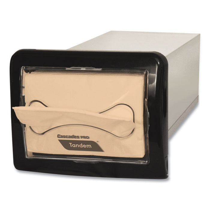 Tandem In-Counter Interfold Napkin Dispenser, 8.63 x 18 x 6.5, Black