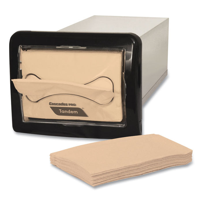 Tandem In-Counter Interfold Napkin Dispenser, 8.63 x 18 x 6.5, Black