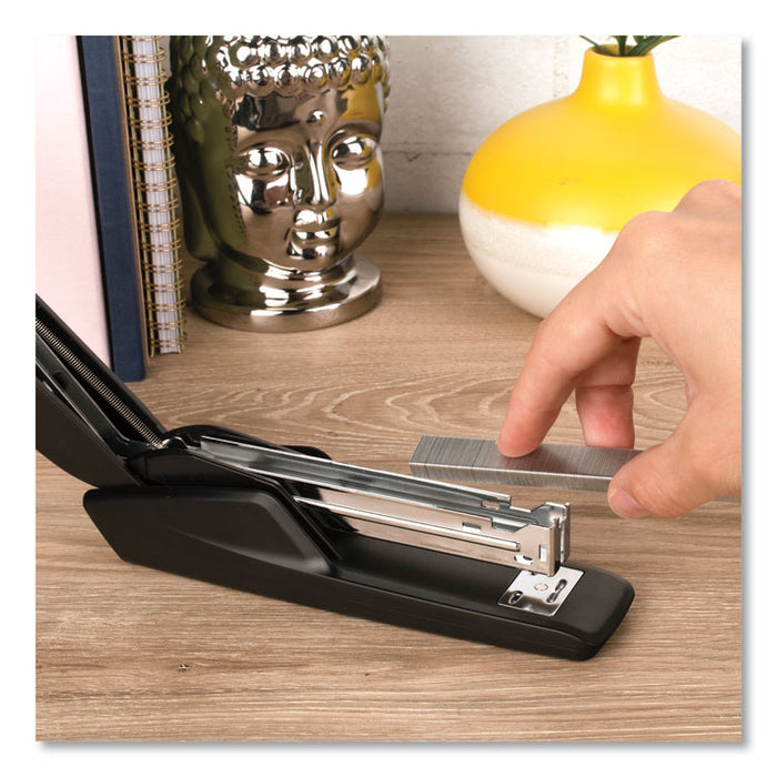 Standard Eco Full Strip Desk Stapler, 15-Sheet Capacity, Black