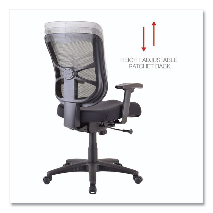Alera Elusion Series Mesh Mid-Back Swivel/Tilt Chair, Supports Up to 275 lb, 17.9" to 21.8" Seat Height, Black