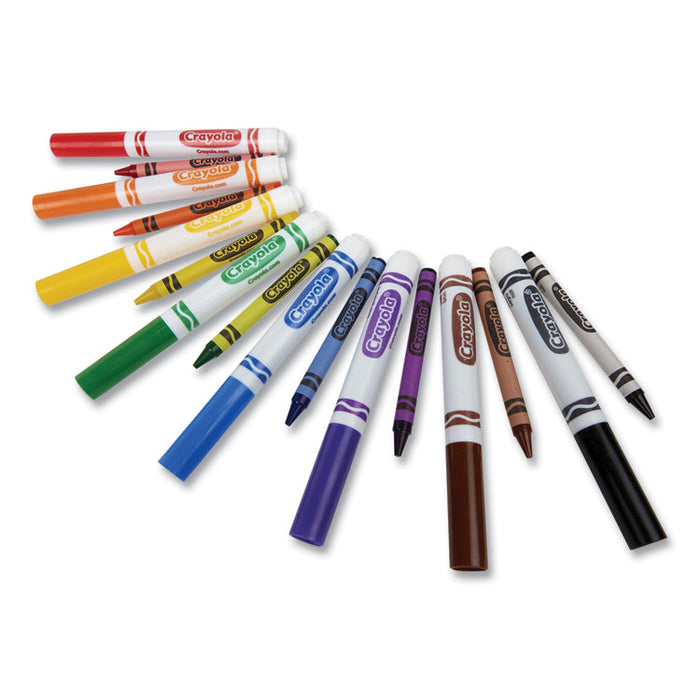 Crayons and Markers Combo Classpack, Eight Colors, 256/Set