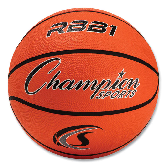 Rubber Sports Ball, Basketball, No. 7 Size, Orange